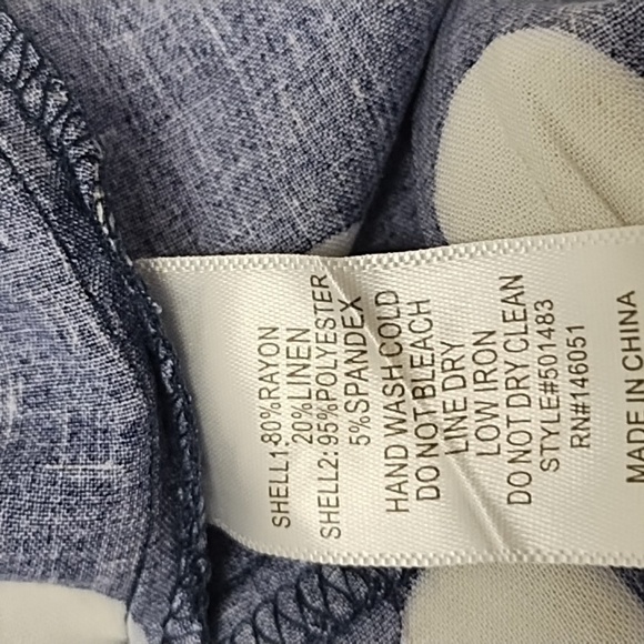 Monteau Los Angeles strap sharing top linen blend dress Size: S - Picture 5 of 5